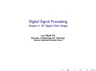 Lecture Digital signal processing - Chapter 5: IIR digital filter design
