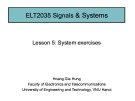 Lecture Signals & systems - Lesson 5: System exercises