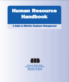 Ebook Human resource handbook: Guide to effective employee management (2008): Part 1