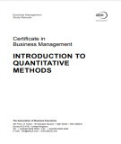 Ebook Certificate in Business Management: Introduction to quantitative methods - Part 1