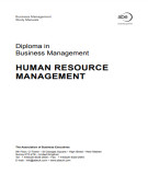 Ebook Diploma in business management: Human resource management - Part 2