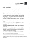 Reduction of inappropriate medication in older populations by electronic decision support (the PRIMA-eDS project): A survey of general practitioners’ experiences