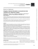 Integrity of clinical information in computerized order requisitions for diagnostic imaging