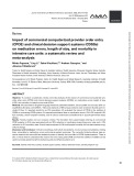 Impact of commercial computerized provider order entry (CPOE) and clinical decision support systems (CDSSs) on medication errors, length of stay, and mortality in intensive care units: A systematic review and meta-analysis