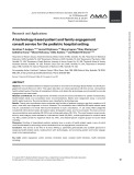 A technology-based patient and family engagement consult service for the pediatric hospital setting