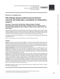 Data linkages between patient-powered research networks and health plans: A foundation for collaborative research