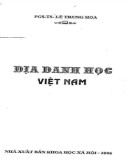 Nghiên cứu địa danh học Việt Nam: Phần 1