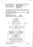 Đề thi học kì 1 môn Vẽ kỹ thuật cơ khí năm 2020-2021 có đáp án - Trường ĐH Sư Phạm Kỹ Thuật TP.HCM