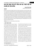 Đạo văn trong văn viết tiếng Anh học thuật: Một bài nghiên cứu tình huống