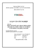 Luận văn tốt nghiệp Kinh tế vận tải: Phân tích kết quả hoạt động kinh doanh của Công ty Cổ Phần Cảng Đồng Nai năm 2021