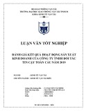 Luận văn tốt nghiệp: Đánh giá kết quả hoạt động sản xuất kinh doanh của Công ty TNHH Đối Tác Tin Cậy Toàn Cầu năm 2019