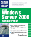 Ebook Microsoft Windows Server 2008 Administration: Part 1