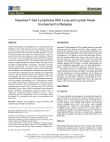 Intestinal T-cell lymphoma with lung and lymph node involvement at relapse