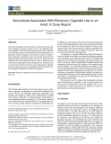 Sarcoidosis associated with electronic cigarette use in an adult: A case report