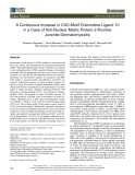 A continuous increase in CXC motif chemokine ligand 10 in a case of anti-nuclear matrix protein-2-positive juvenile dermatomyositis