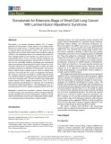 Durvalumab for extensive stage of small-cell lung cancer with lambert-eaton myasthenic syndrome