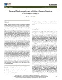 Cervical radiculopathy as a hidden cause of angina: Cervicogenic angina