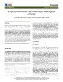Esophageal pancreatic acinar heterotopia: Premalignant or benign
