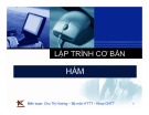 Bài giảng Lập trình cơ bản: Bài 4 - Chu Thị Hường