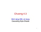 Bài giảng Công nghệ lập trình tích hợp: Chương 4.3 - TS. Nguyễn Quang Uy