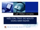 Bài giảng Lập trình cơ bản: Bài 7 - Chu Thị Hường