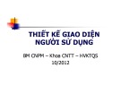 Bài giảng Công nghệ phần mềm: Bài 5 - Học viện Kỹ thuật Quân sự