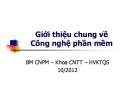 Bài giảng Công nghệ phần mềm: Bài 1 - Học viện Kỹ thuật Quân sự