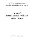 Ebook Lịch sử Đảng bộ xã Nga My (1946-2015): Phần 2