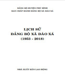 Ebook Lịch sử Đảng bộ xã Đào Xá (1953-2018): Phần 2