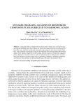 Dynamic buckling analysis of reinforced composite plate subjected to harmonic loads