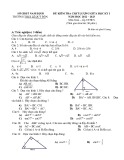 Đề thi giữa học kì 1 môn Toán lớp 9 năm 2022-2023 có đáp án - Trường THCS Lê Qúy Đôn