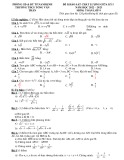Đề thi giữa học kì 1 môn Toán lớp 9 năm 2022-2023 có đáp án - Trường THCS Tống Văn Trân
