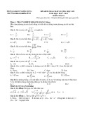 Đề thi học kì 1 môn Toán lớp 9 năm 2022-2023 có đáp án - Trường THCS Nghĩa Bình
