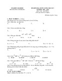 Đề thi học kì 1 môn Toán lớp 9 năm 2022-2023 có đáp án - Trường THCS Yên Bằng