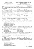 Đề thi học kì 1 môn Vật lý lớp 12 năm 2022-2023 - Trường THPT Nguyễn Huệ, Quảng Trị