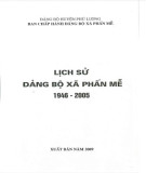 Ebook Lịch sử Đảng bộ xã Phấn Mễ (1946-2006): Phần 1