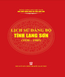 Ebook Lịch sử Đảng bộ tỉnh Lạng Sơn (1930-1985): Phần 2