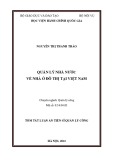 Tóm tắt Luận án Tiến sĩ Quản lý công: Quản lý nhà nước về nhà ở đô thị tại Việt Nam