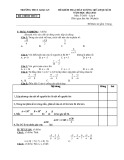 Đề thi giữa học kì 2 môn Toán lớp 6 năm 2022-2023 có đáp án - Trường THCS Giao An