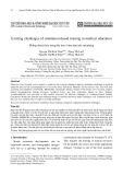 Existing challenges of simulation-based training in medical education