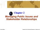 Lecture Business and society - Chapter 2: Managing public issues and stakeholder relationships