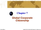 Lecture Business and society - Chapter 7: Global corporate citizenship