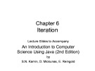 Lecture An introduction to computer science using java - Chapter 6: Iteration