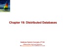 Lecture Database system concepts (6/e): Chapter 19 - Silberschatz, Korth, Sudarshan
