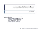 Lecture Intermediate accounting - Chapter 16: Accounting for income taxes