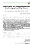 Hiệu quả điều trị thoái hóa khớp gối nguyên phát bằng đèn xông ngải cứu kết hợp điện châm