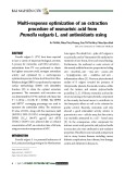 Multi-response optimization of an extraction procedure of rosmarinic acid from Prunella vulgaris L. and antioxidants using