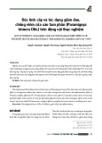 Độc tính cấp và tác dụng giảm đau, chống viêm của xáo tam phân (Paramignya trimera Oliv.) trên động vật thực nghiệm