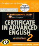 Ebook Cambridge Certificate in Advanced English 2 with answer - Cambridge University Press