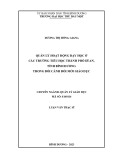 Luận văn Thạc sĩ Quản lý giáo dục: Quản lý hoạt động dạy học ở các trường tiểu học thành phố Dĩ An, tỉnh Bình Dương trong bối cảnh đổi mới giáo dục